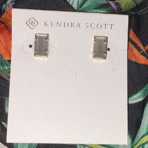 Kendra Scott Gray Rectangular Earrings